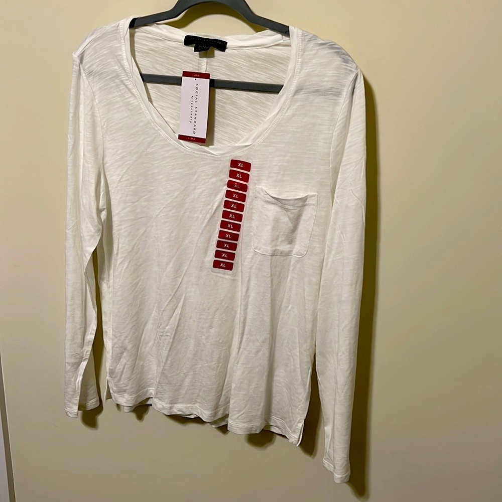 Social Standard by Sanctuary / Size XL / Brand NWT / Cotton; Rayon / Color Cream